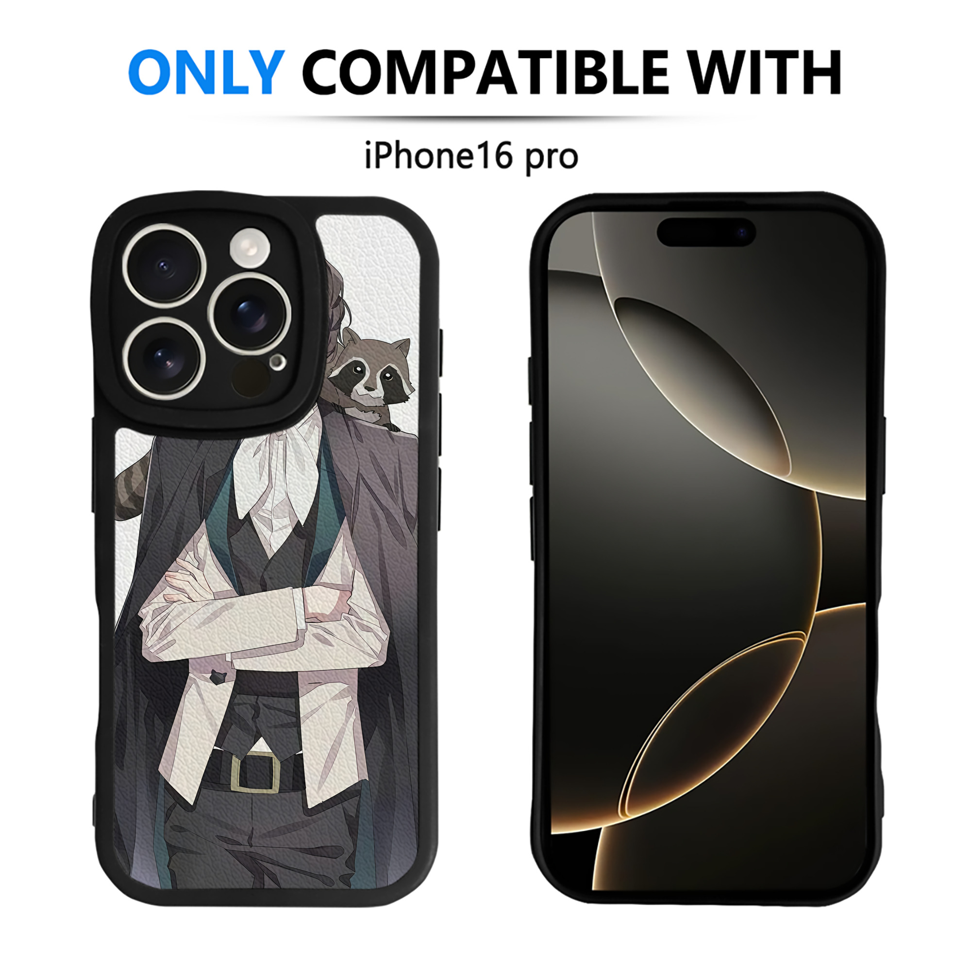 （画像用） 文豪ストレイドッグス Bungo Stray Dogs 【iPhone 16シリーズ対応】シリコンスマホケース（レザー調） 材質：シリコン